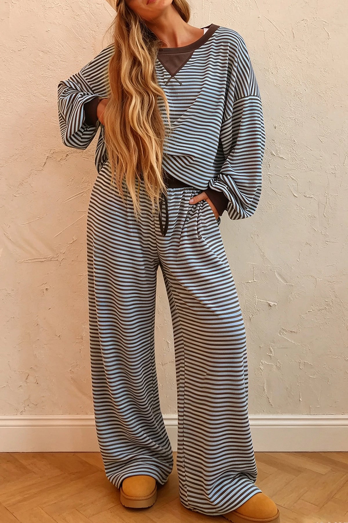 Mocha Blue Lounger Set