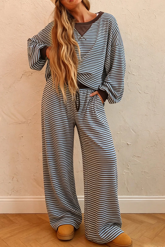 Mocha Blue Lounger Set